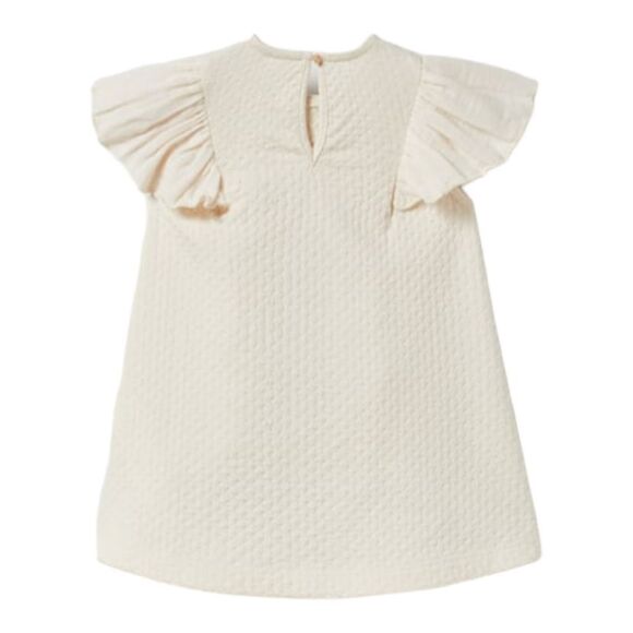 ZARA Kids | Ecru | RUFFLED TEXTURED OVERSIZED BLOUSE - Picture 3 of 7